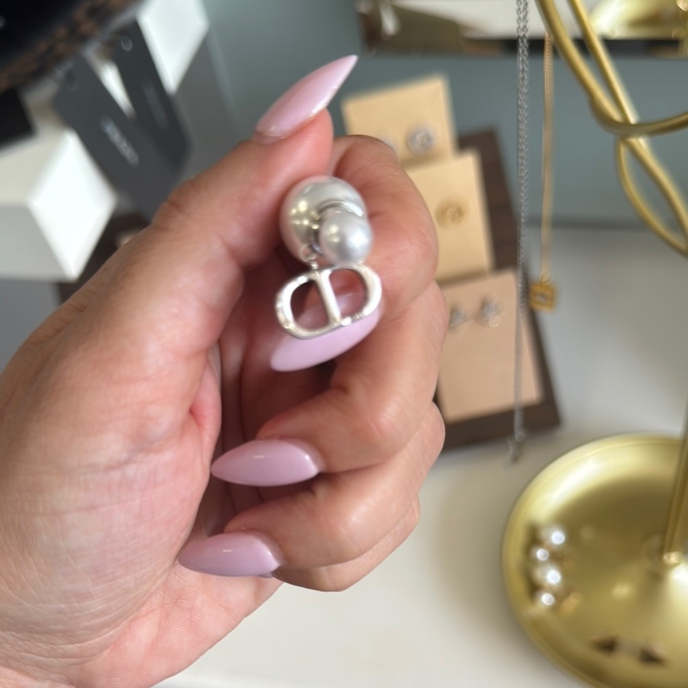 Silver and Pearl Earrings
